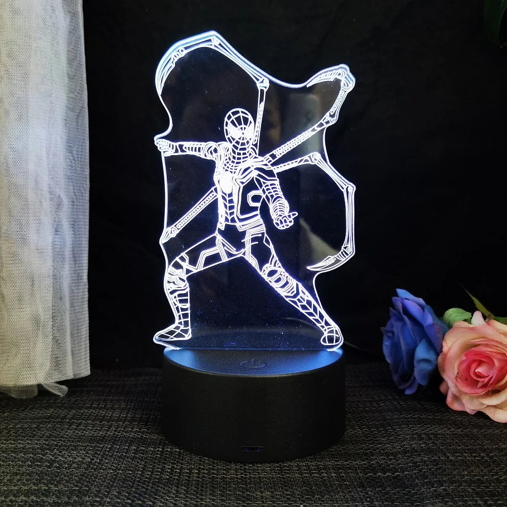Spiderman/Homem Aranha Luminária 3D