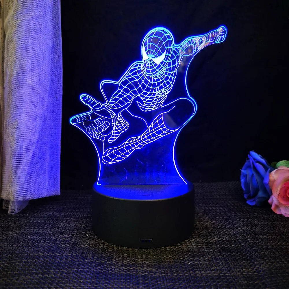 Spiderman/Homem Aranha Luminária 3D