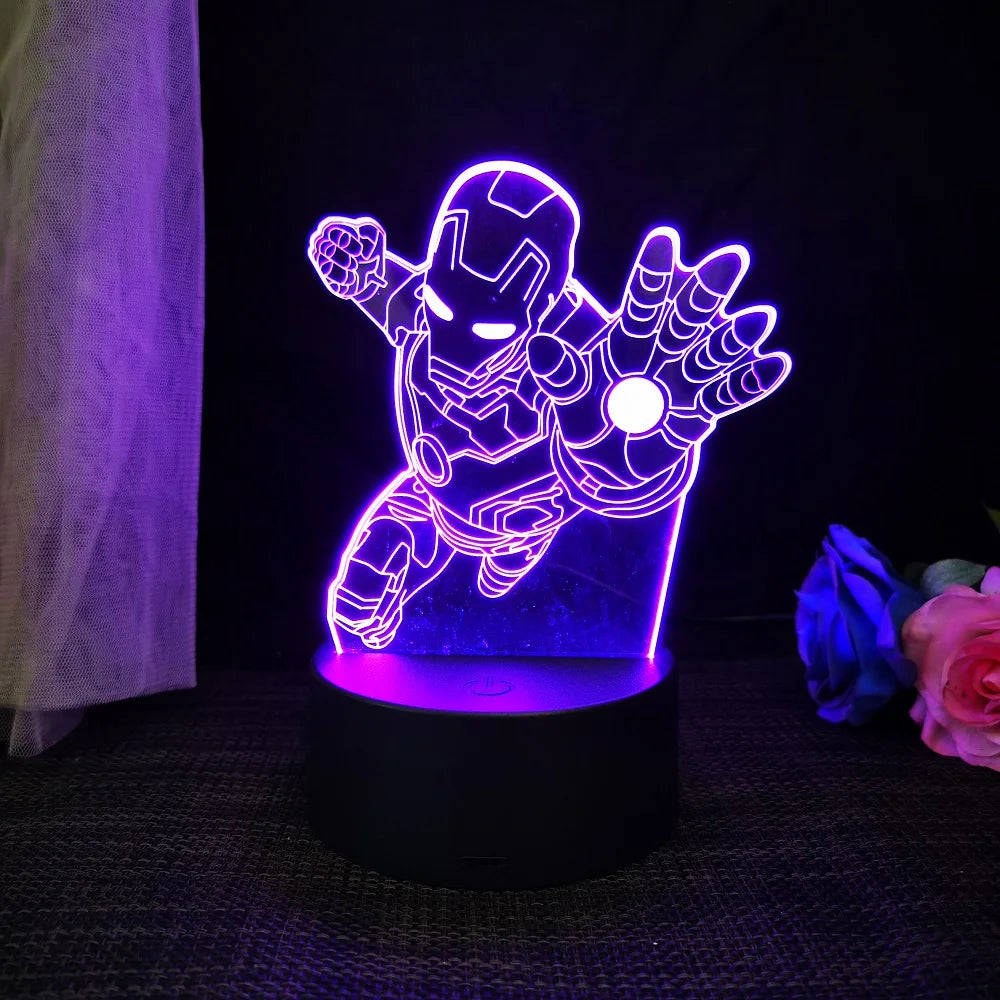 Spiderman/Homem Aranha Luminária 3D