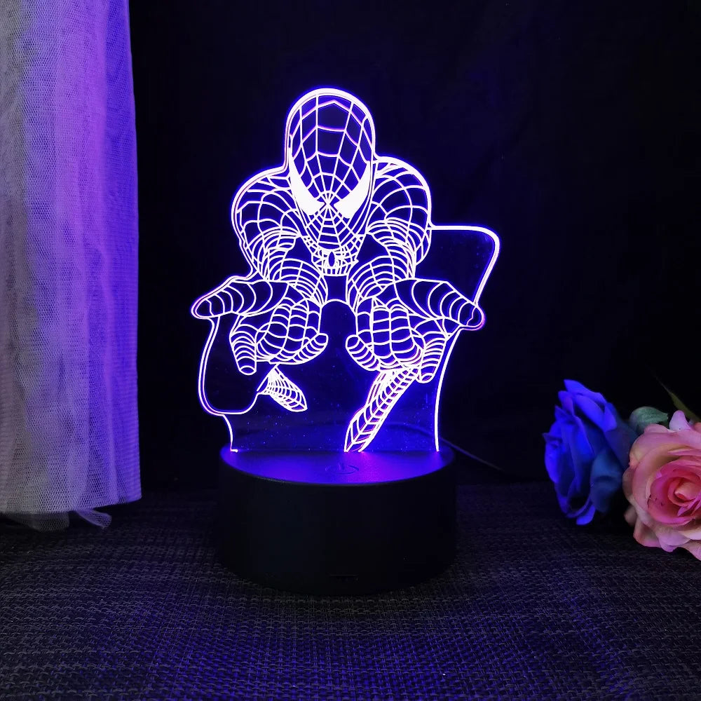 Spiderman/Homem Aranha Luminária 3D