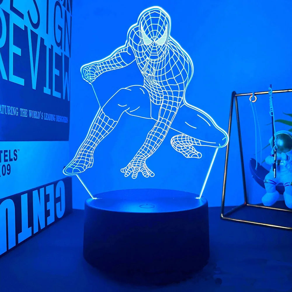 Spiderman/Homem Aranha Luminária 3D