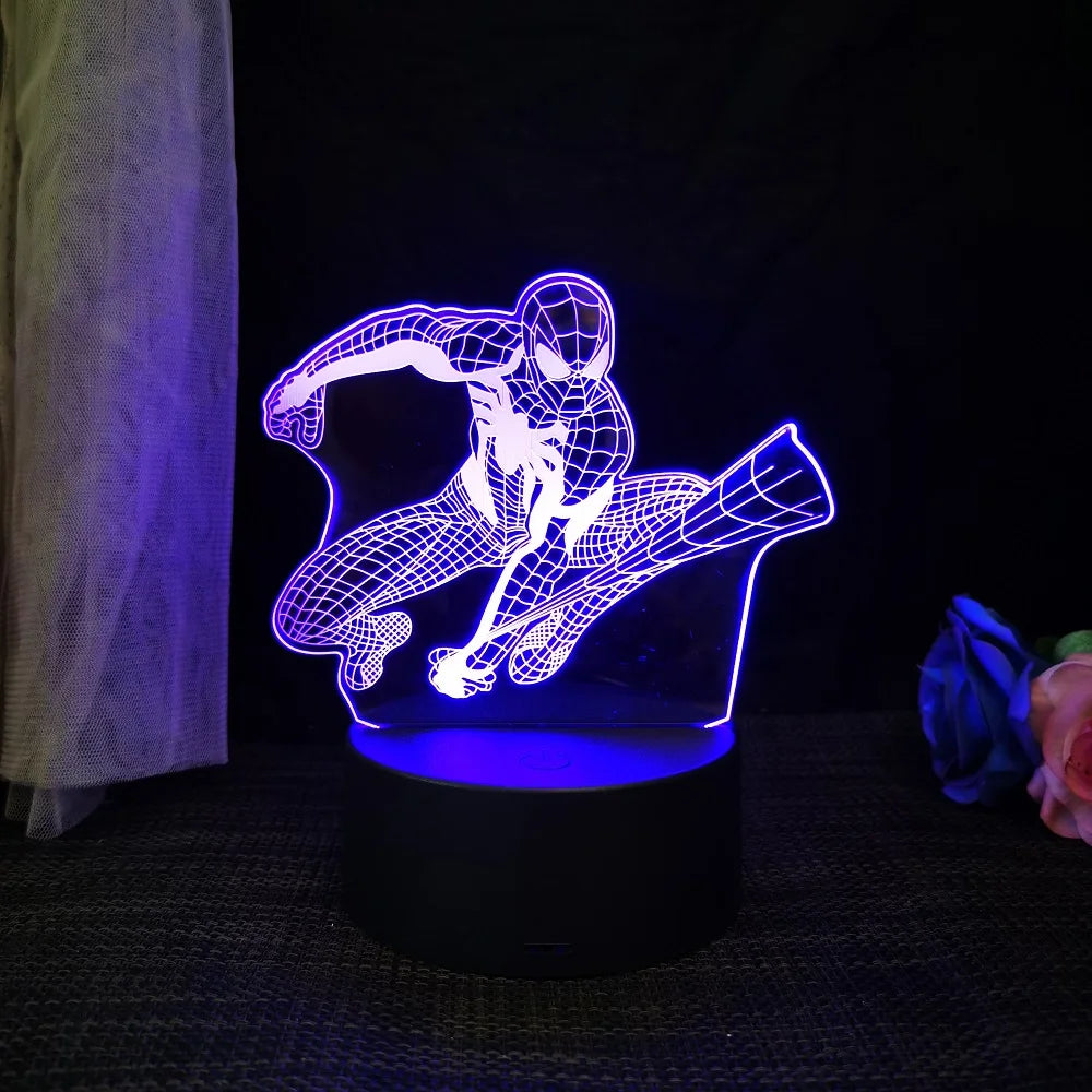 Spiderman/Homem Aranha Luminária 3D