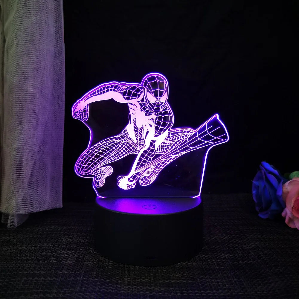 Spiderman/Homem Aranha Luminária 3D