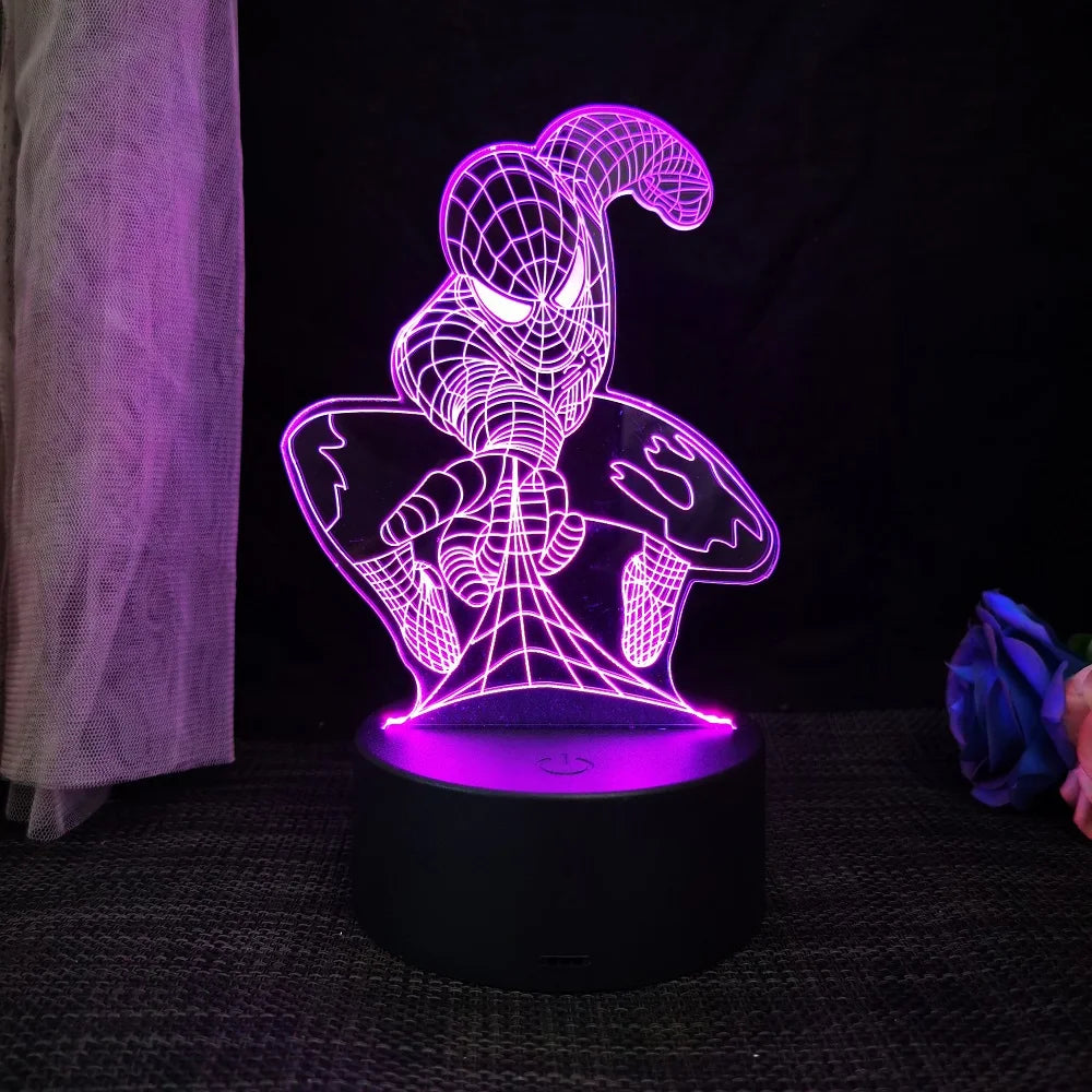 Spiderman/Homem Aranha Luminária 3D