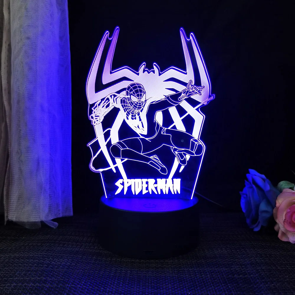 Spiderman/Homem Aranha Luminária 3D