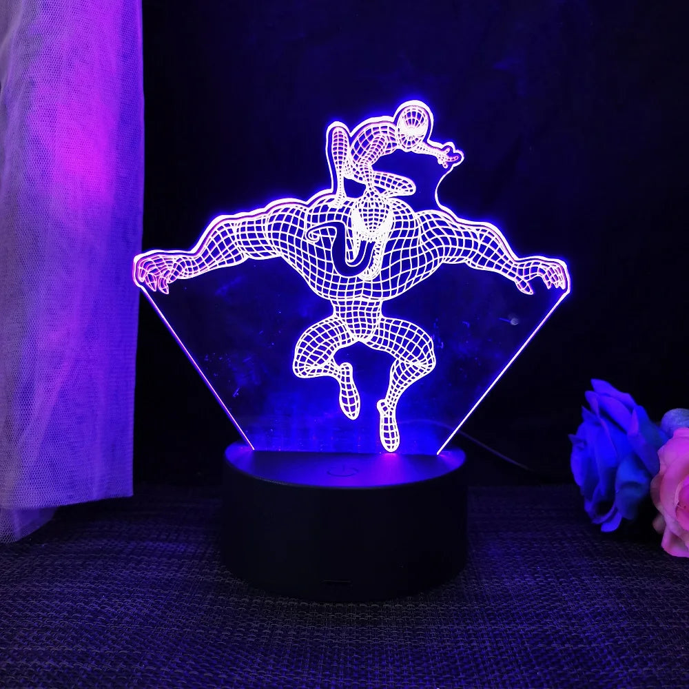 Spiderman/Homem Aranha Luminária 3D