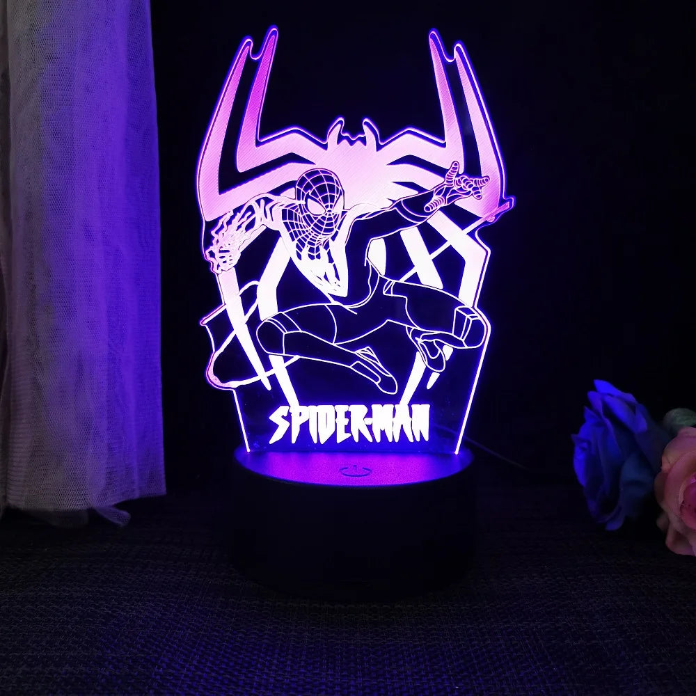 Spiderman/Homem Aranha Luminária 3D