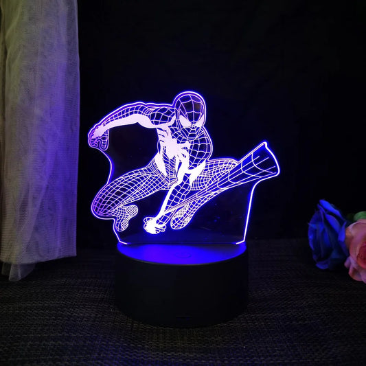Spiderman/Homem Aranha Luminária 3D