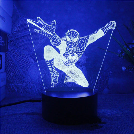 Spiderman/Homem Aranha Luminária 3D
